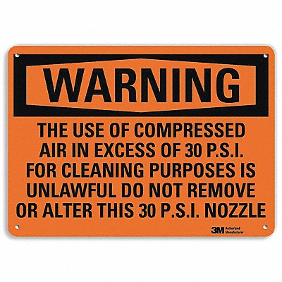 LYLE U61232NP10X7 Security Sign 7 in x 10 in Plastic