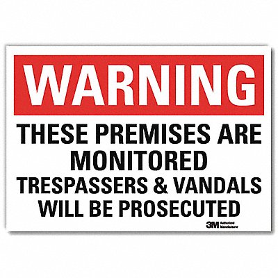 LYLE U61233RD7X5 Admittance Sign 5x7in Reflctive Sheeting