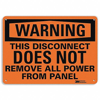 LYLE U61241NP14X10 Security Sign 10 in x 14 in Plastic