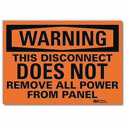 LYLE U61241RD14X10 Security Sign 10in x 14in Reflective Sheeting