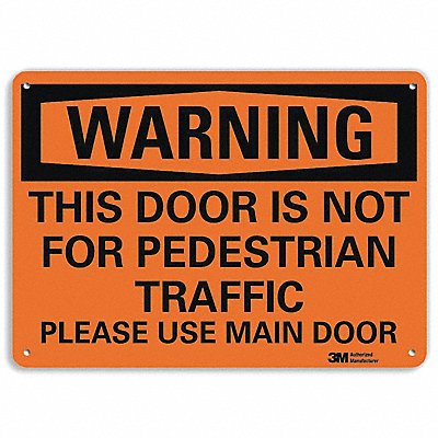 LYLE U61242NP14X10 Security Sign 10 in x 14 in Plastic