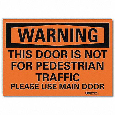 LYLE U61242RD14X10 Security Sign 10x14in Rflctive Sheeting