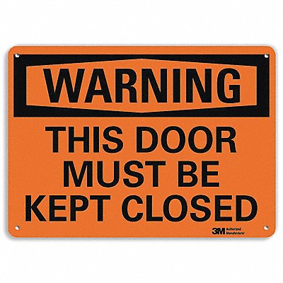 LYLE U61243NP10X7 Security Sign 7 in x 10 in Plastic