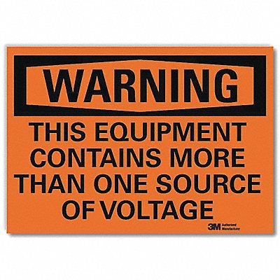LYLE U61245RD10X7 Security Sign 7x10in Reflective Sheeting