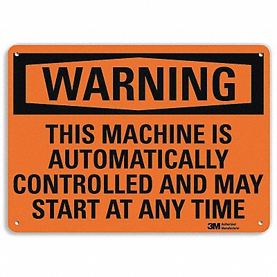 LYLE U61249NP10X7 Security Sign 7 in x 10 in Plastic