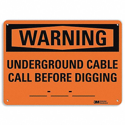 LYLE U61259NP10X7 Security Sign 7 in x 10 in Plastic