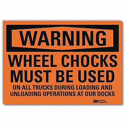 LYLE U61278RD10X7 Security Sign 7x10in Reflective Sheeting