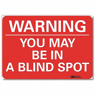 LYLE U61280RD10X7 Rflct Traffic Safety Lbl 7x10in Alum
