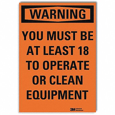 LYLE U61283RD7X10 Security Sign 10in x 7in Reflective Sheeting