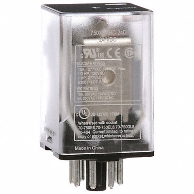 SCHNEIDER 750XBXRC24D J2410 General Purpose Relay 24VDC 10A 8Pins