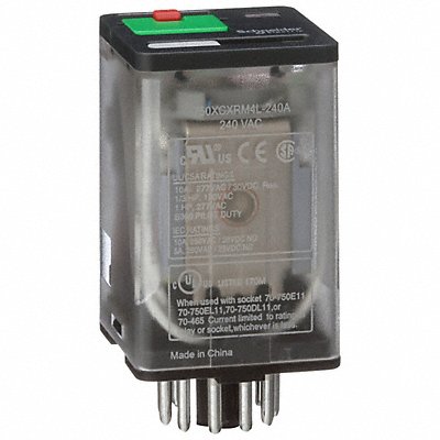 SCHNEIDER 750XCXRM4L240A J2412 GeneralPurpose Relay 240VAC 10A 11Pins