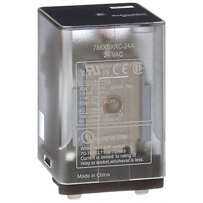 SCHNEIDER 788XBXRC24A J2413 General Purpose Relay 24VAC 10A 8Pins