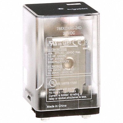 SCHNEIDER 788XCXRC24D J2416 General Purpose Relay 24VDC 10A 11Pins
