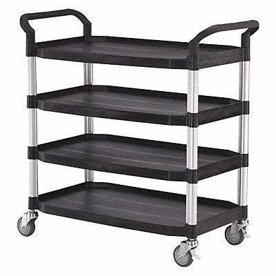 GRAINGER 35KT28 Utility Cart Black 42-1/4 in.H