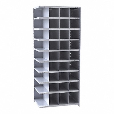 HALLOWELL A552724HG Additional Metal Bin Shelving 24inx84inx36in #Cmpmt 36