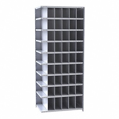 HALLOWELL A552818HG Additional Metal Bin Shelving 18inx84inx36in #Cmpmt 54