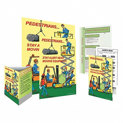 SAFETYPOSTER.COM SW0067SAFEKIT Safe System Kit Pedestrians Stay Alrt EN