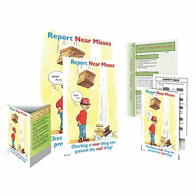 SAFETYPOSTER.COM SW0038SAFEKIT Safe System Kit Report Near Misses ENG