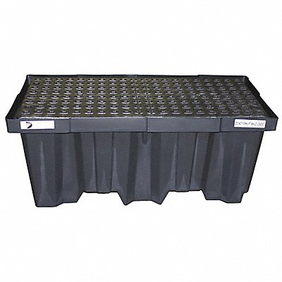 BLACK DIAMOND 5222BDD Drum Spill Cont Pallet with Drain 51 L
