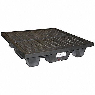 BLACK DIAMOND 5400BDD Drum Spill Cont Pallet with Drain 54 L