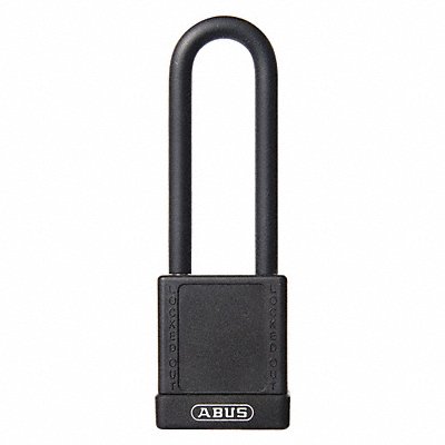 ABUS 74HB4075KABLACK Lockout Padlock KA Black 1-3/4 H