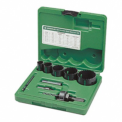 GREENLEE 889 Hole Cutter Kit Saw Range 7/8 to 1-3/8