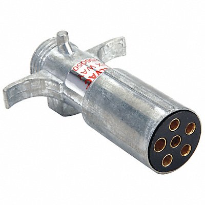 VELVAC 55050 Trailer Connector Plug 6-Way Brass