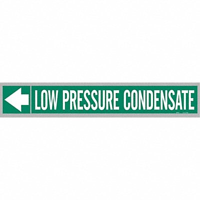 BRADY 109391 Pipe Marker Low Pressure Condensate