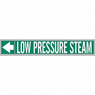 BRADY 109442 Pipe Markr Low Pressure Steam 1in H