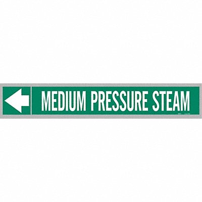 BRADY 109467 Pipe Marker Medium Pressure Steam