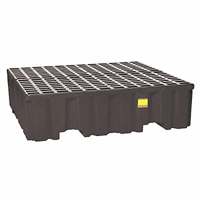 EAGLE 1640B Spill Pallet w/Drain 132 gal 4 Drum