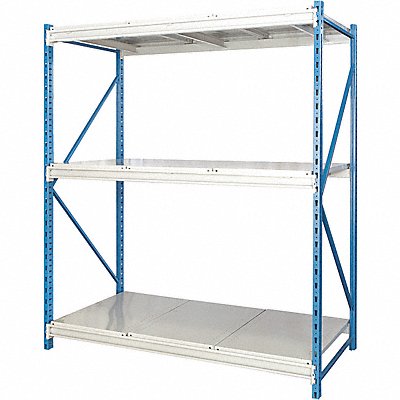 HALLOWELL HBR4824873SSPB Bulk Rack Shelving StrUnt 24inx87inx48in
