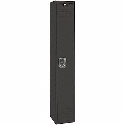 HALLOWELL U12821ME Locker 1x1Locker Black 72 x12 x18 Unassembled