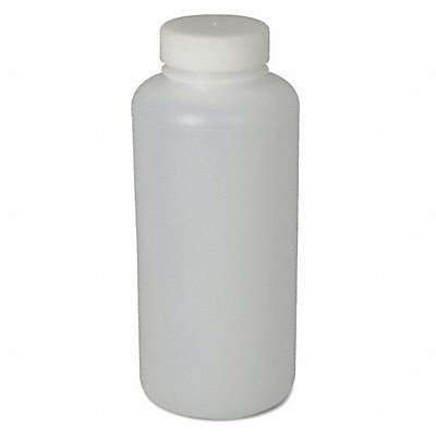 GRAINGER 106259018 Bottle 209 mm H Clear 90 mm Dia PK75
