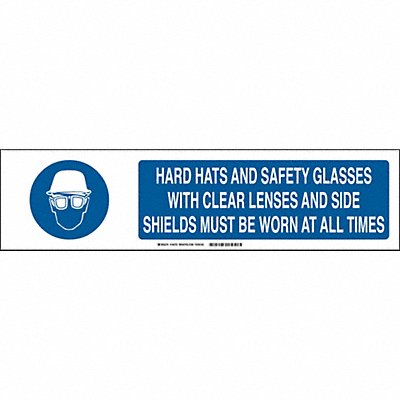 BRADY 140753 Sign Slider Insert 6x23 7/8in White Poly