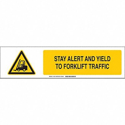 BRADY 140755 Sign Slider Insert 6x23 7/8in White Poly