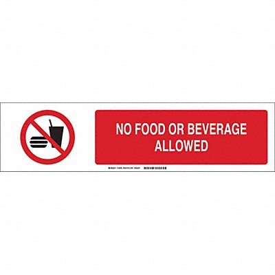 BRADY 140769 Sign Slider Insert 6x23 7/8in White Poly