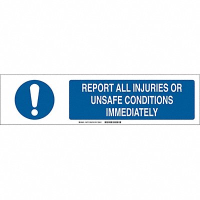 BRADY 140819 Sign Slider Insert 6x23 7/8in White Alum