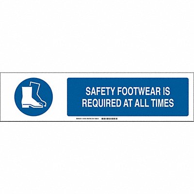 BRADY 140780 Sign Slider Insert 6x23 7/8in White Poly