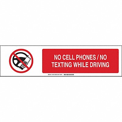 BRADY 140758 Sign Slider Insert 6x23 7/8in White Poly