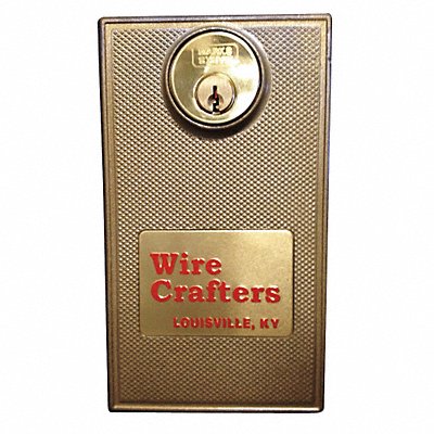 WIRECRAFTERS SDLKXKA Sliding Door Lock Plain Steel