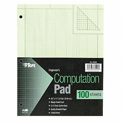 TOPS TOP35500 Notepad Nonwirebound
