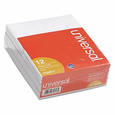 UNIVERSAL UNV35613 Notepad Nonwirebound PK12