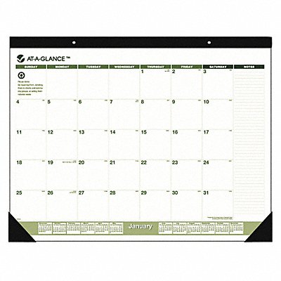 AT-A-GLANCE AAGSK32G00 Desk Pad Calendar 22x17 In.