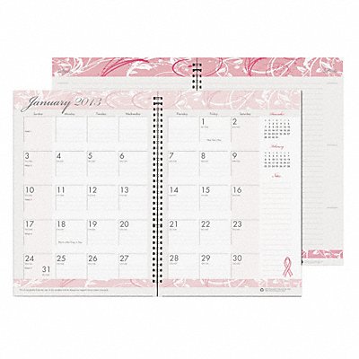 HOUSE OF DOOLITTLE HOD5226 Monthly Planner/Journal 7x10 In Pink