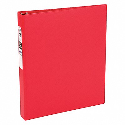 GRAINGER AVE03310 3-Ring Binder 1 Red