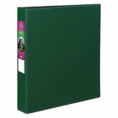 GRAINGER AVE27353 3-Ring Binder 1-1/2 Green