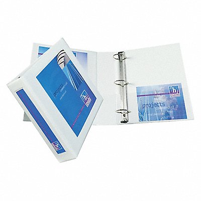 GRAINGER AVE68036 3-Ring Binder 2 White