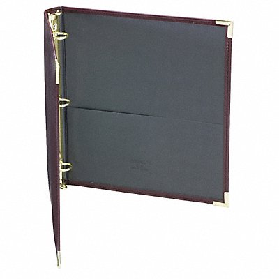 GRAINGER SAM15134 3-Ring Portfolio Binder 1 Burgundy