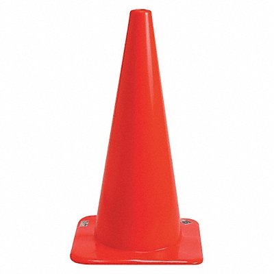 BRADY 80112 Traffic Cone Vinyl 28 in H Orange